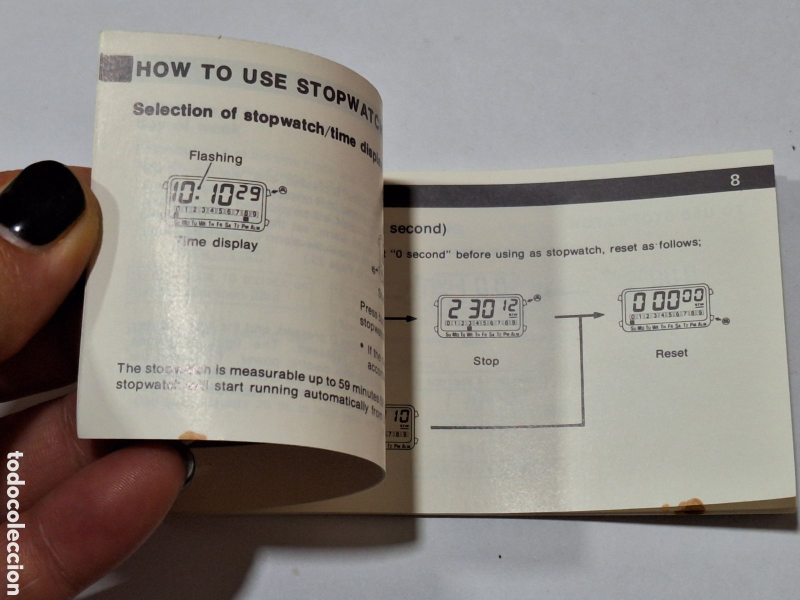 Herramientas de relojes: Certificado de garant&iacute;a e instrucciones reloj Sanyo . En ingl&eacute;s. - Foto 5