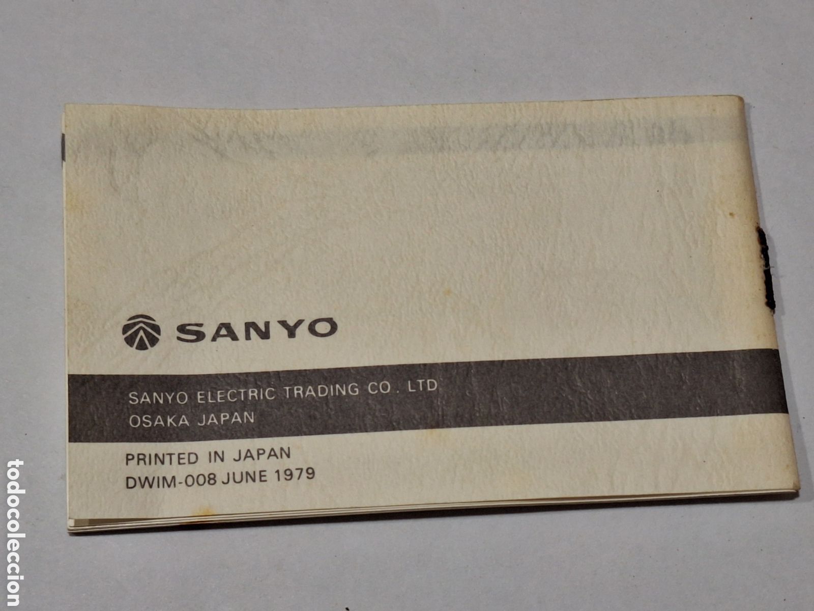 Herramientas de relojes: Certificado de garant&iacute;a e instrucciones reloj Sanyo . En ingl&eacute;s. - Foto 2