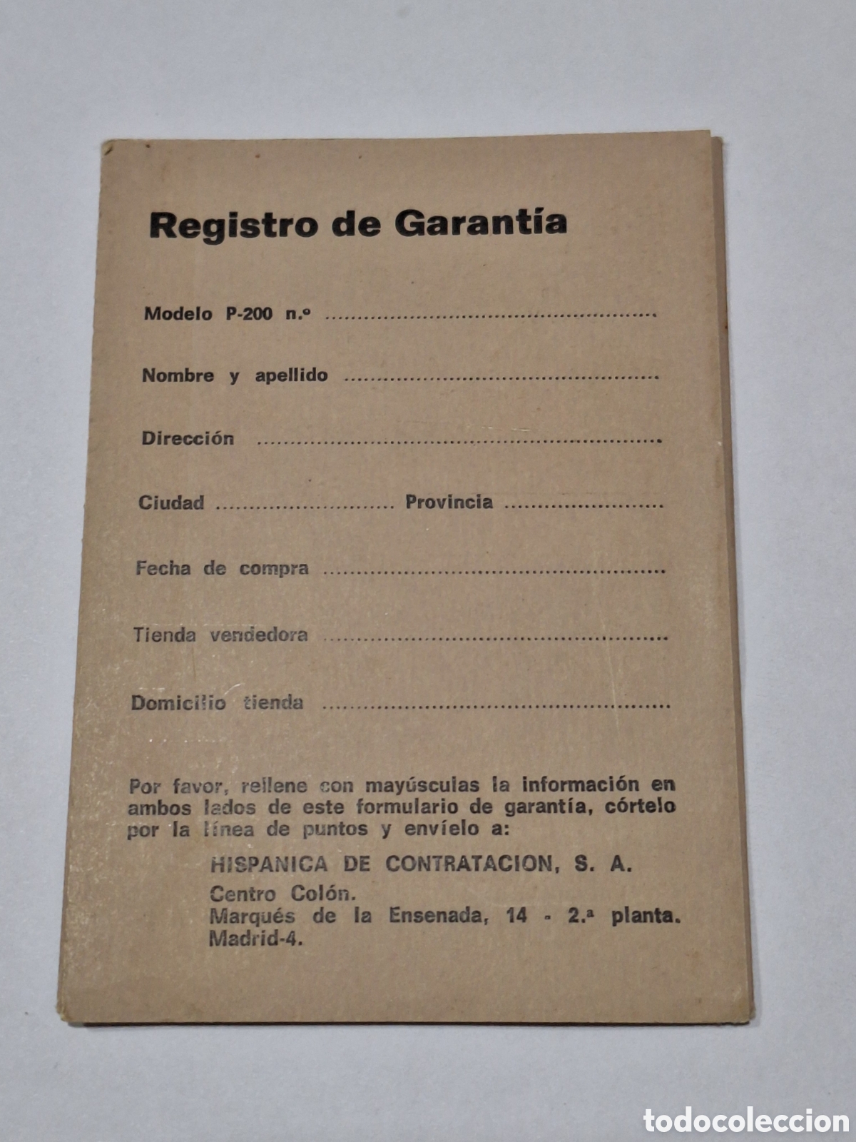 Herramientas de relojes: Certificado de garant&iacute;a reloj Timberland - Foto 2