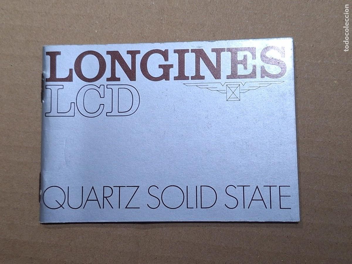 Herramientas de relojes: Certificado de garant&iacute;a Longines LCD - Foto 1