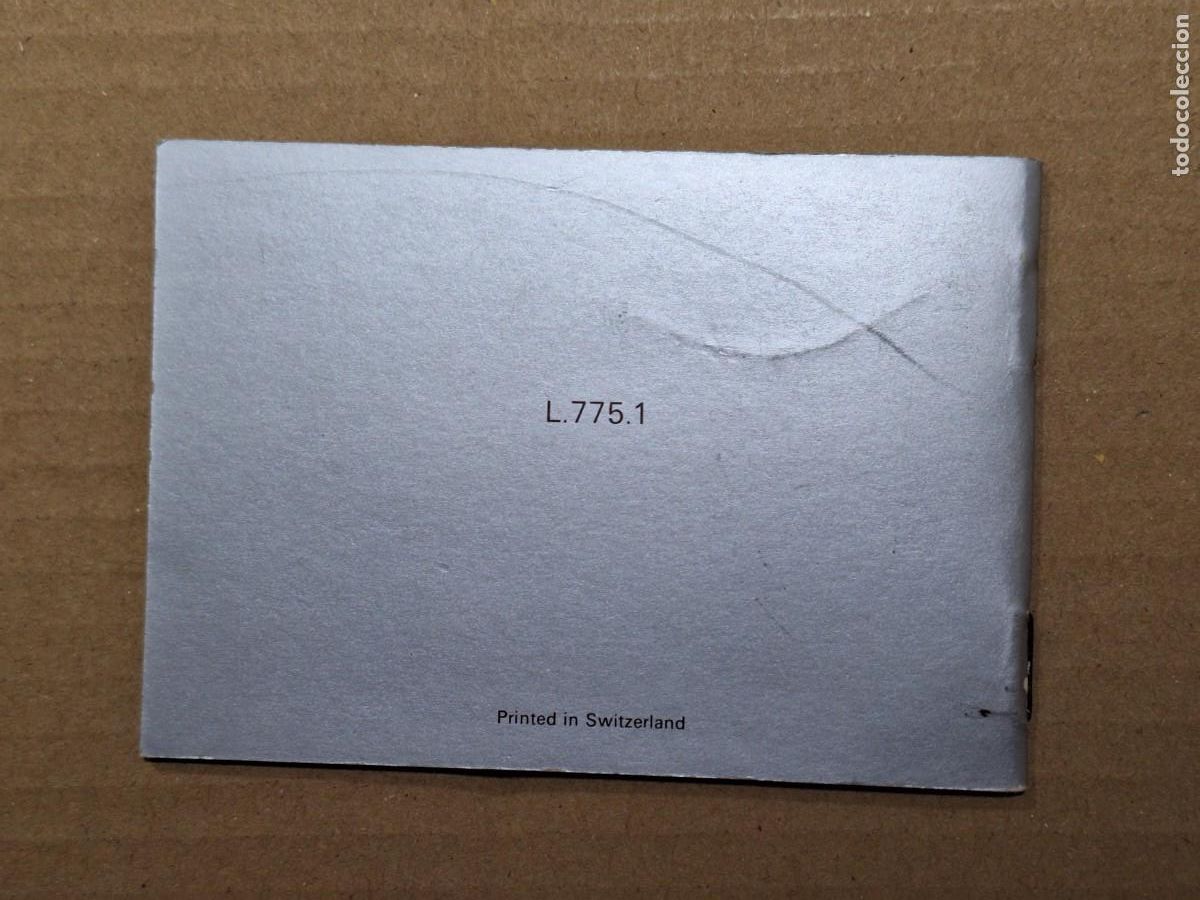 Herramientas de relojes: Certificado de garant&iacute;a Longines LCD - Foto 2