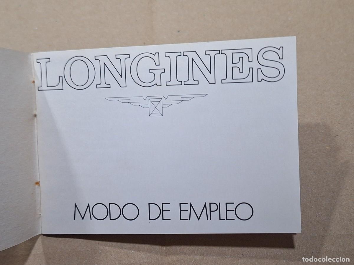 Herramientas de relojes: Certificado de garant&iacute;a Longines LCD - Foto 4