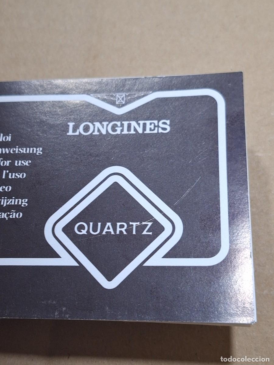 Herramientas de relojes: Librito modo de empleo reloj Longines Quartz . - Foto 11