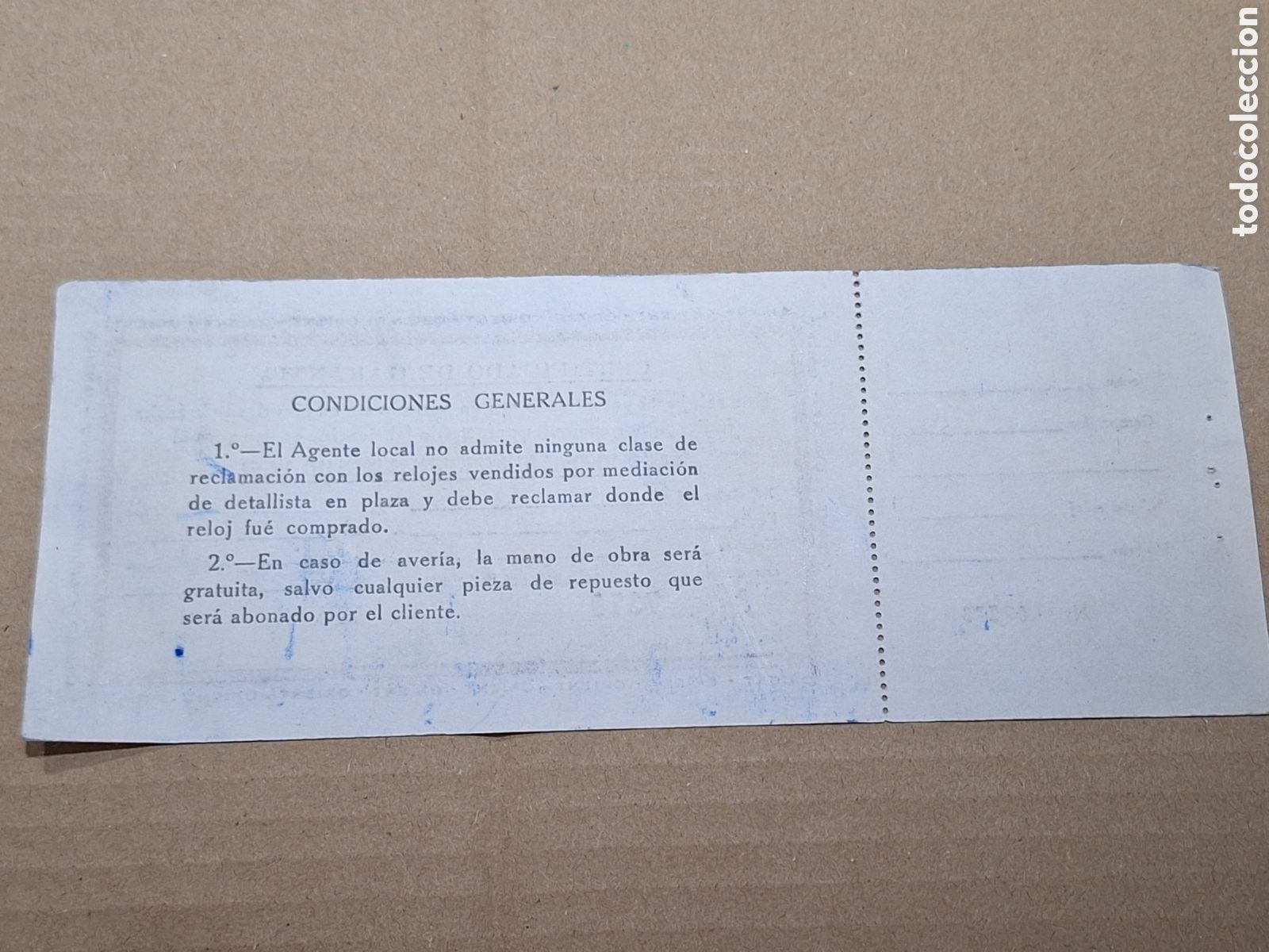 Herramientas de relojes: Certificado de garant&iacute;a reloj Orient . - Foto 2