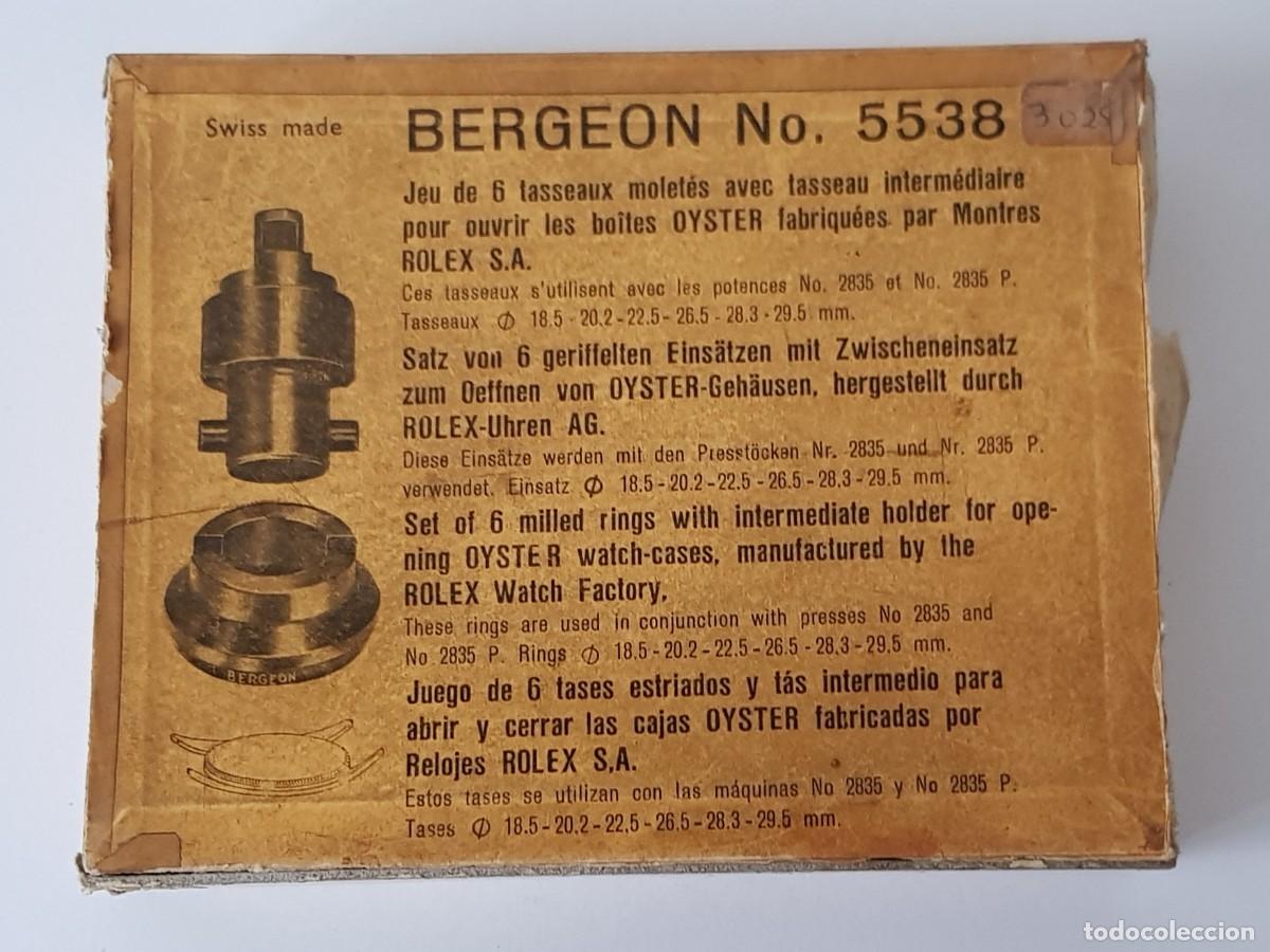 Herramientas de relojes: Juego de tases Bergeon No. 5538 - Foto 3