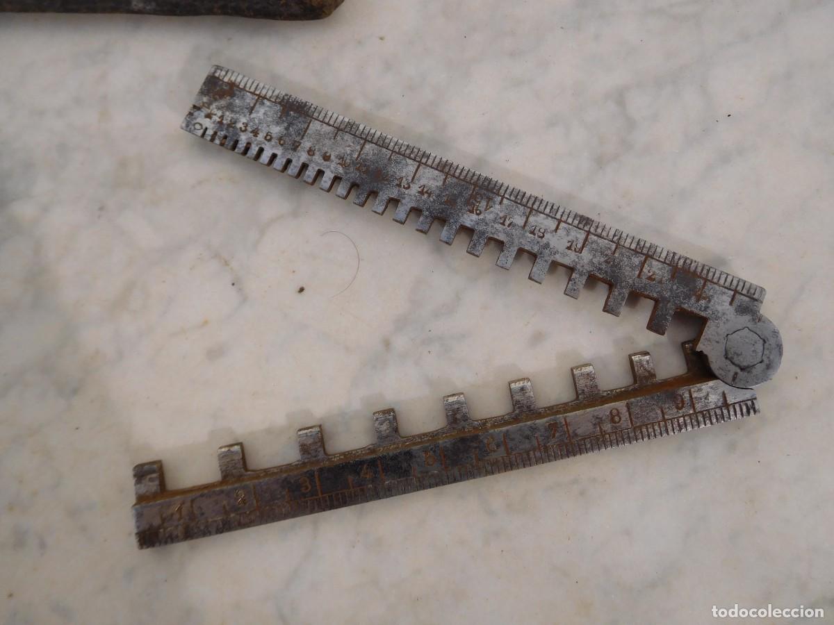 Herramientas de relojes: Antiguo calibre de relojero - Foto 2
