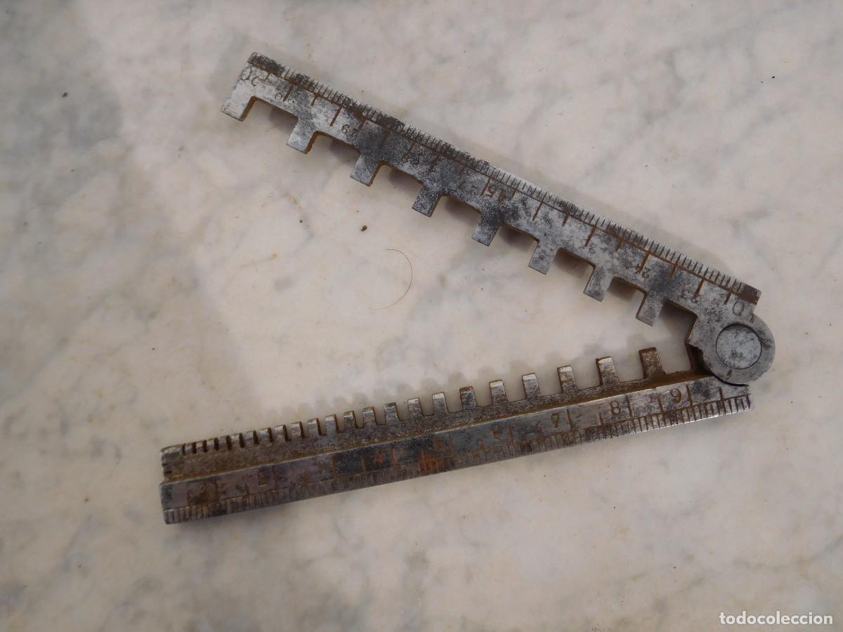 Herramientas de relojes: Antiguo calibre de relojero - Foto 3