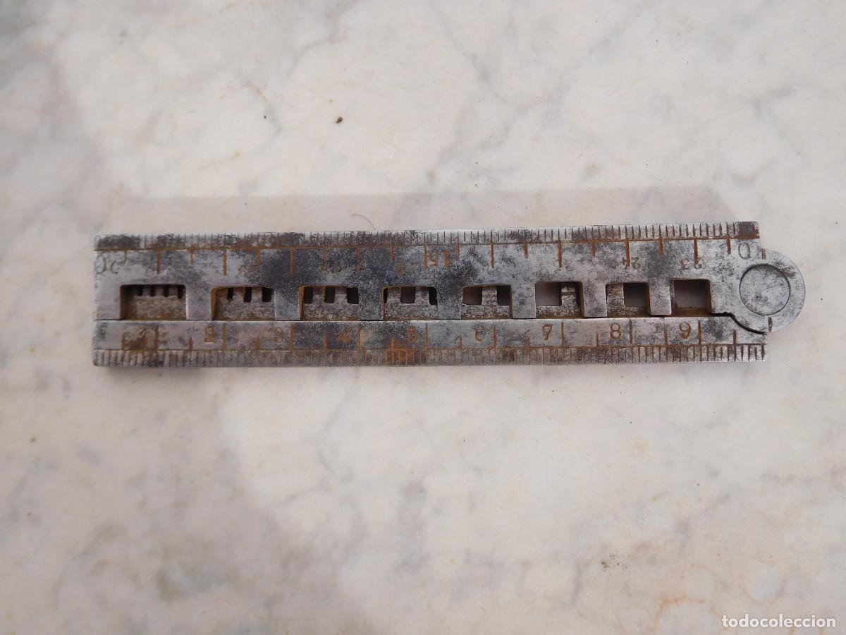 Herramientas de relojes: Antiguo calibre de relojero - Foto 6
