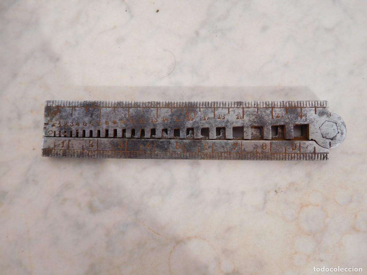 Herramientas de relojes: Antiguo calibre de relojero - Foto 7