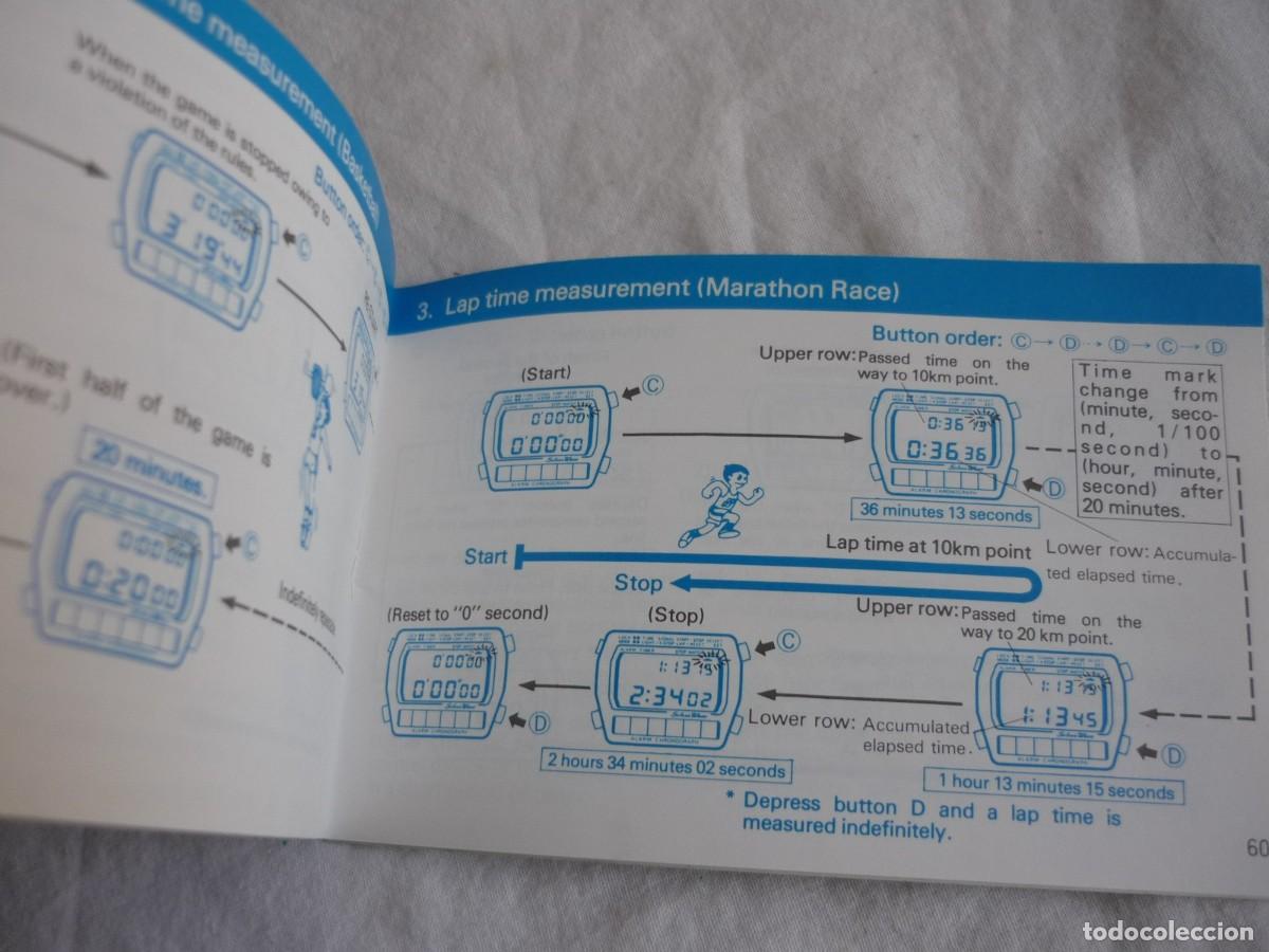 Herramientas de relojes: Libro de instrucciones Seiko A258 (DER) Ingl&eacute;s y chino - Foto 5