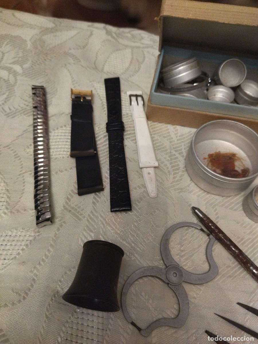 Herramientas de relojes: Lote de herramientas y repuestos para relojero. - Foto 4