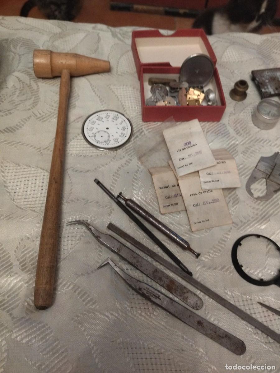 Herramientas de relojes: Lote de herramientas y repuestos para relojero. - Foto 5