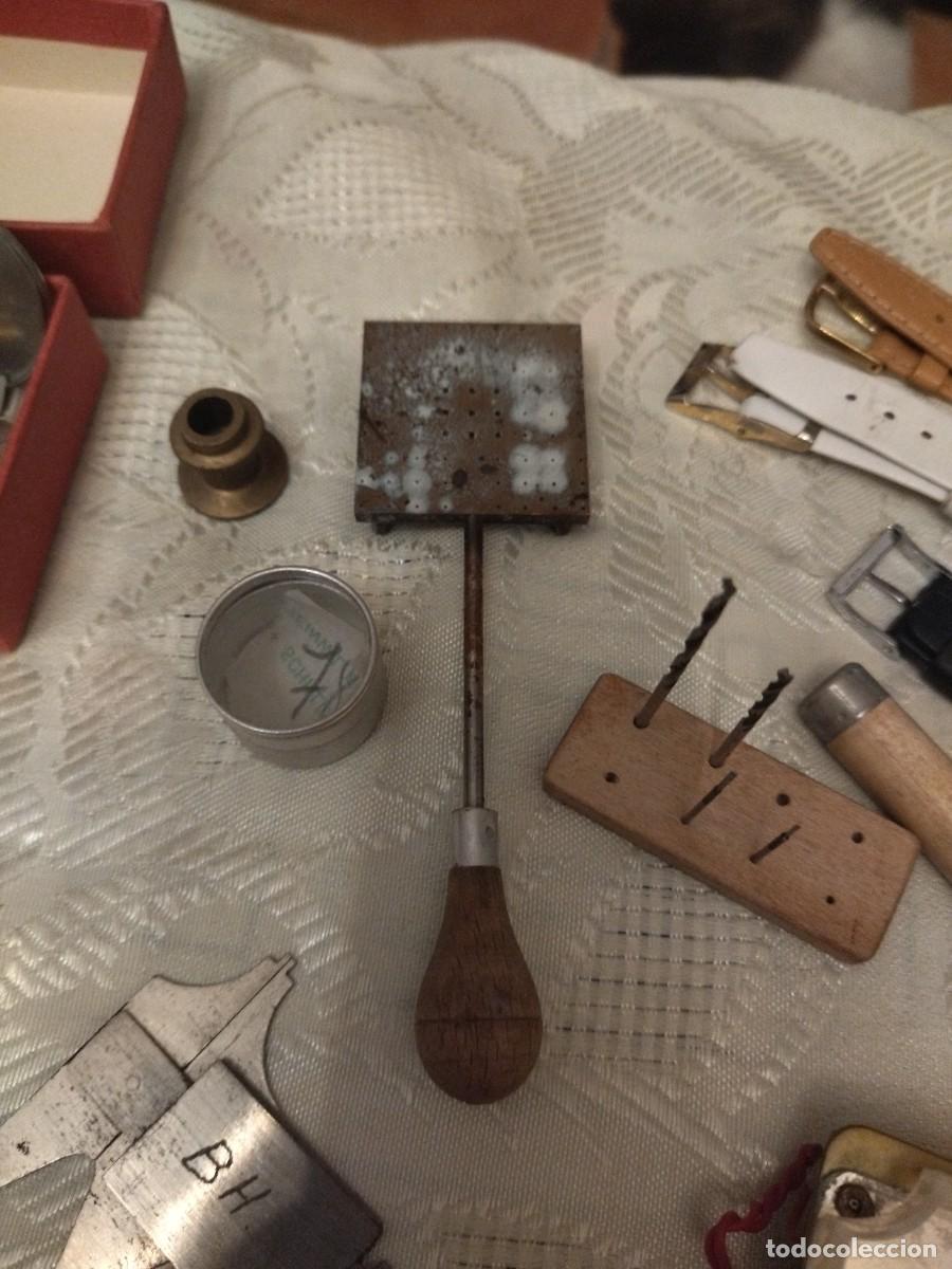 Herramientas de relojes: Lote de herramientas y repuestos para relojero. - Foto 7
