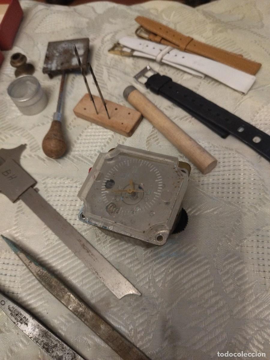 Herramientas de relojes: Lote de herramientas y repuestos para relojero. - Foto 8
