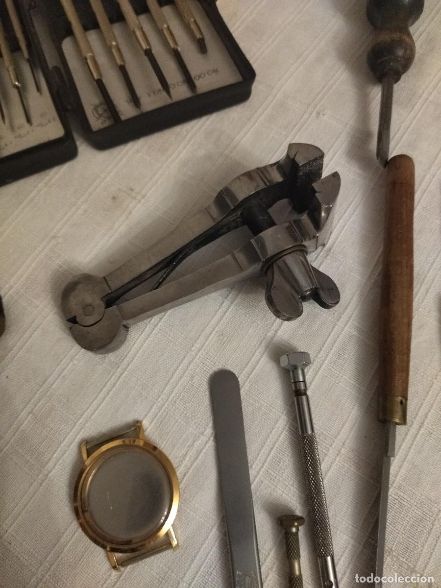 Herramientas de relojes: Lote de herramientas y recambios de relojero. - Foto 5