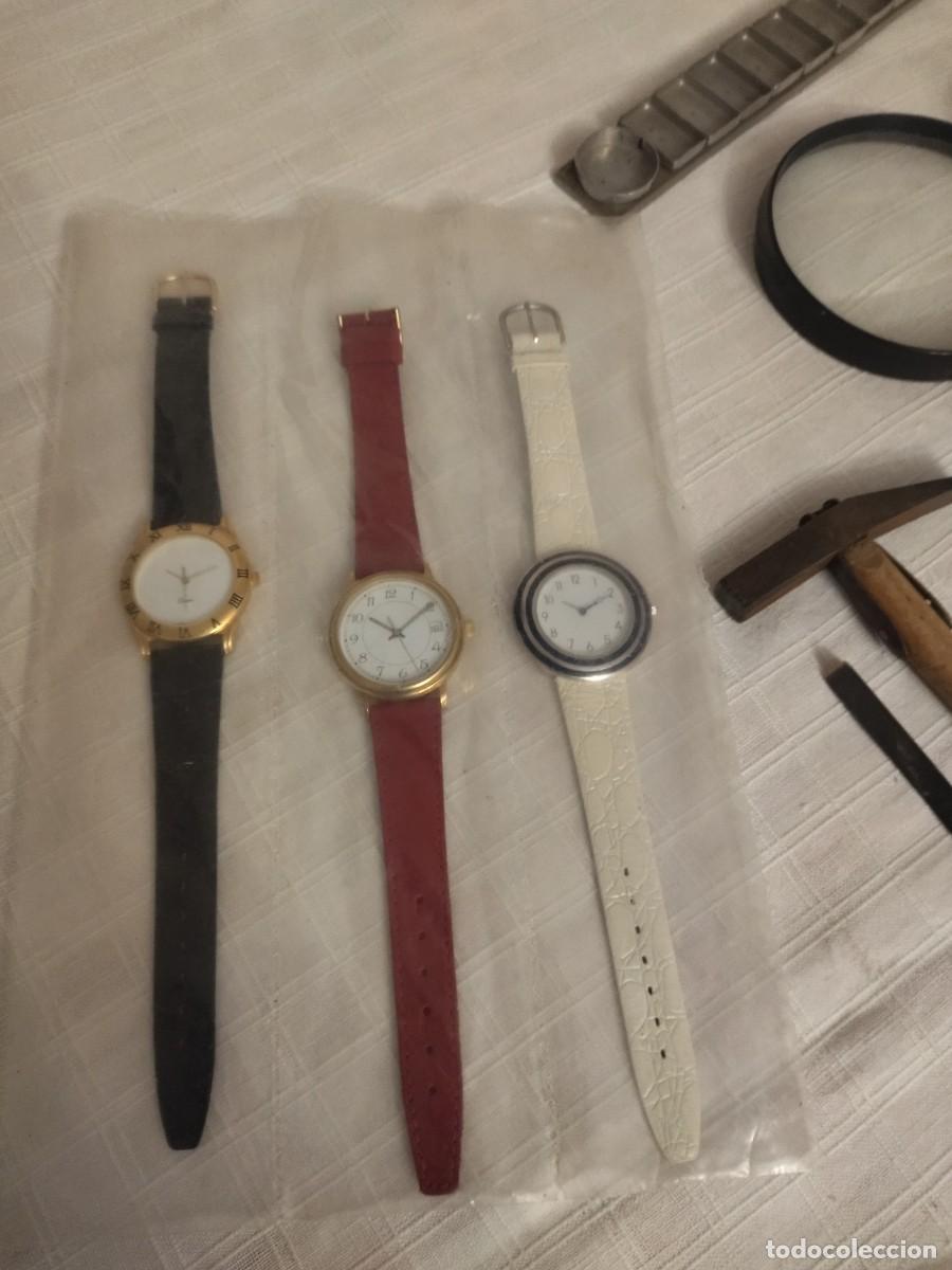 Herramientas de relojes: Lote de herramientas y recambios de relojero. - Foto 13