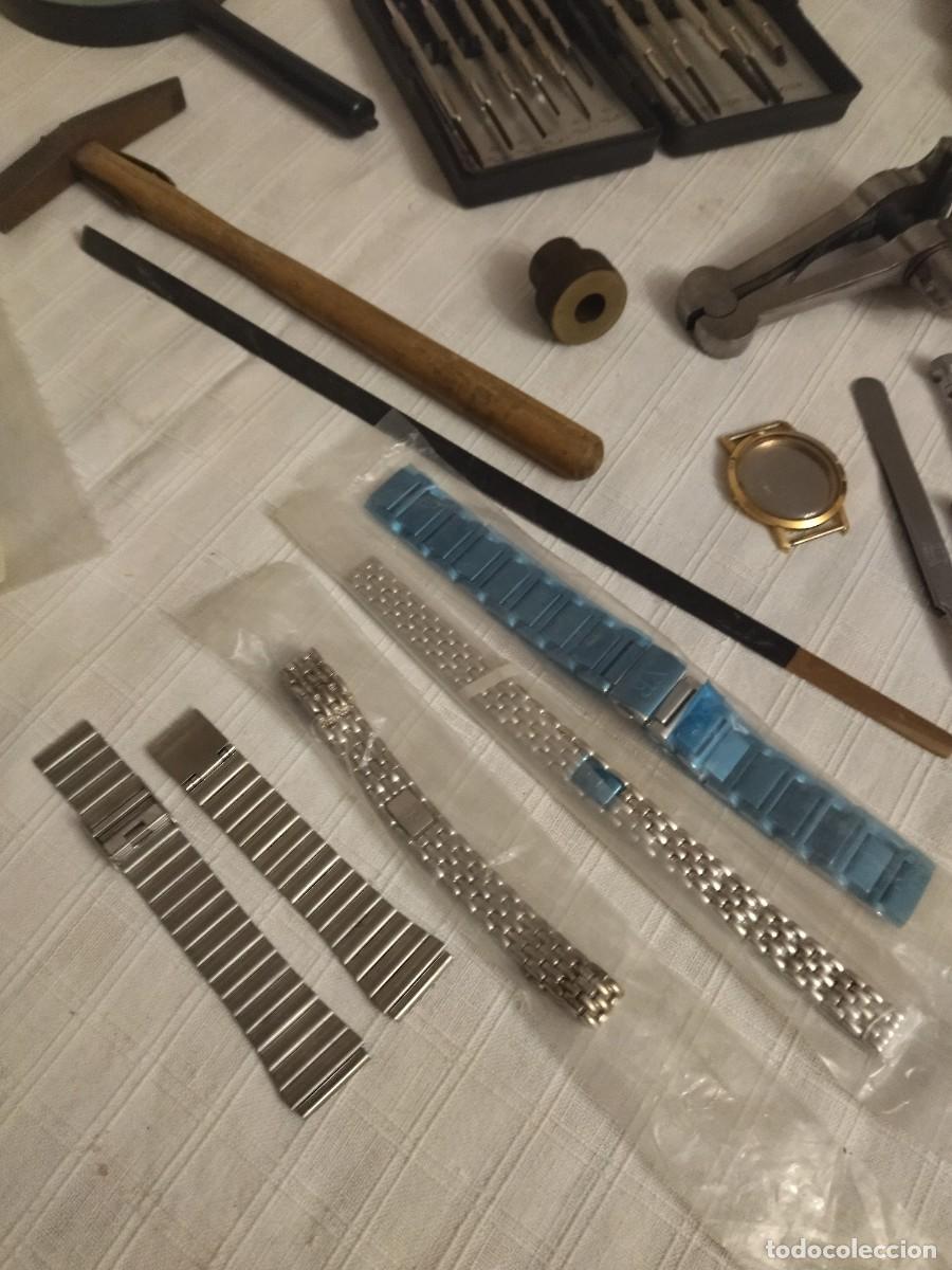 Herramientas de relojes: Lote de herramientas y recambios de relojero. - Foto 14