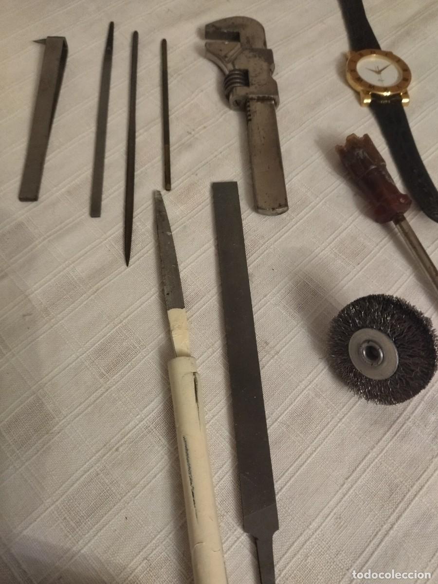 Herramientas de relojes: Lote de herramientas y recambios de relojero. - Foto 12