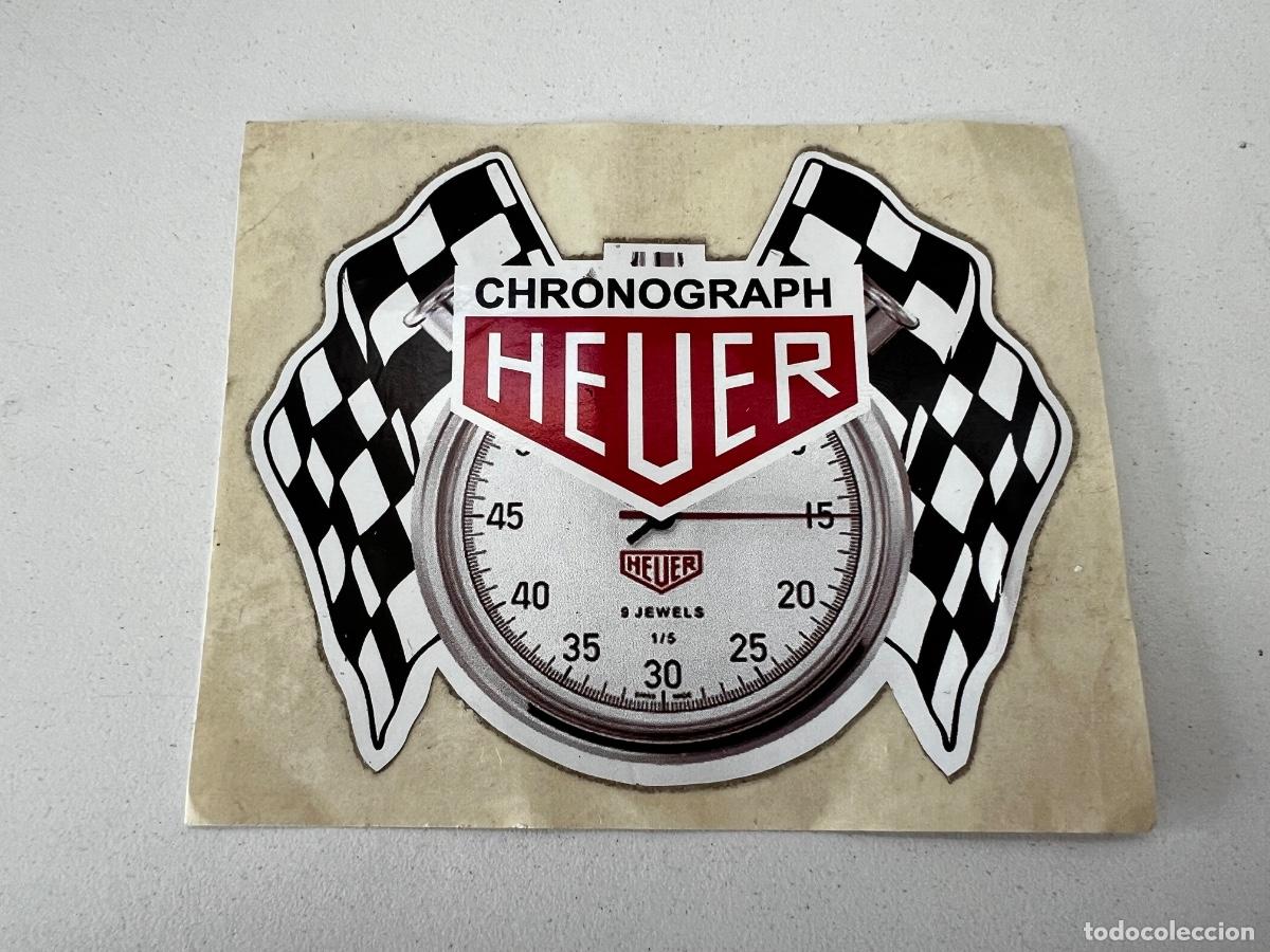 Herramientas de relojes: RELOJ HEUER CHRONOGRAPH ADHESIVO - Foto 1
