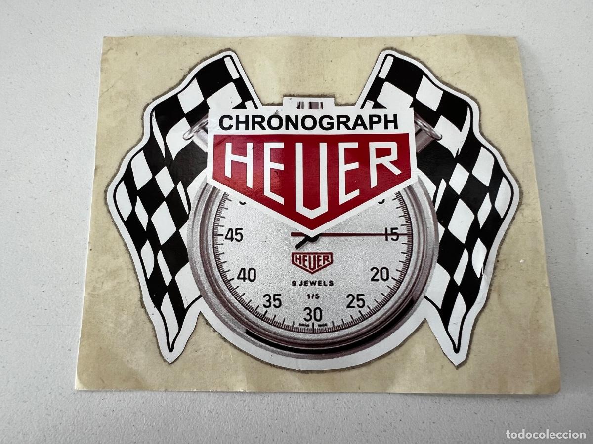 Herramientas de relojes: RELOJ HEUER CHRONOGRAPH ADHESIVO - Foto 2