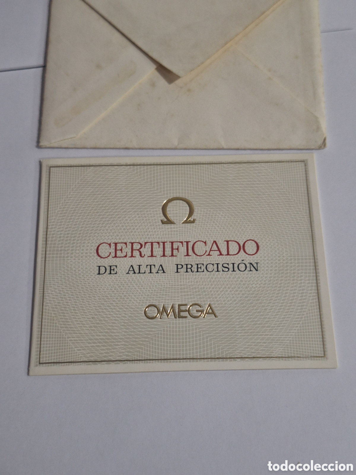 Herramientas de relojes: Certificado de alta precisi&oacute;n Omega . Certificado cron&oacute;metro Constellation. - Foto 1
