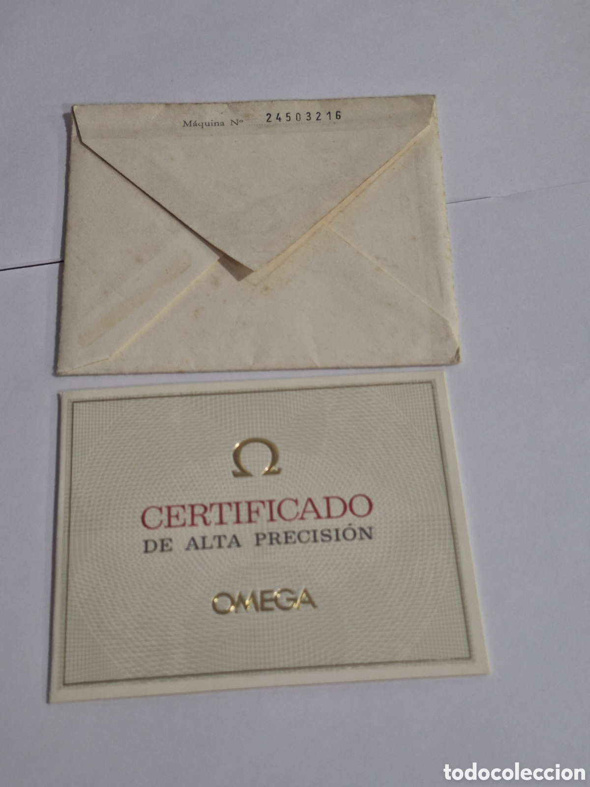 Herramientas de relojes: Certificado de alta precisi&oacute;n Omega . Certificado cron&oacute;metro Constellation. - Foto 2