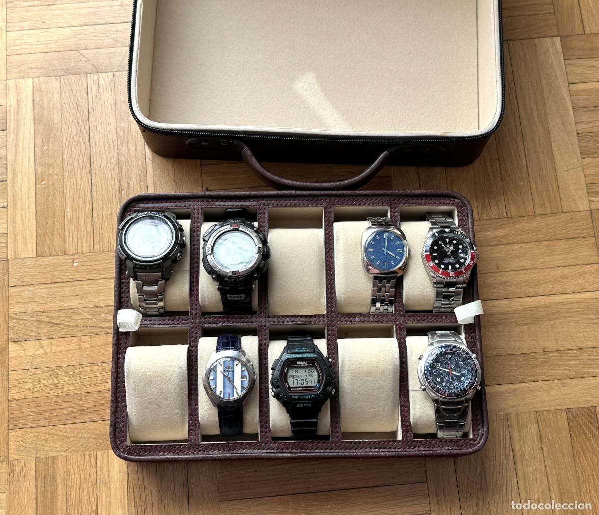 Herramientas de relojes: MALETIN PARA GUARDAR 10 RELOJES - Foto 2