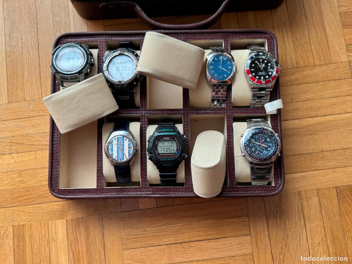 Herramientas de relojes: MALETIN PARA GUARDAR 10 RELOJES - Foto 4