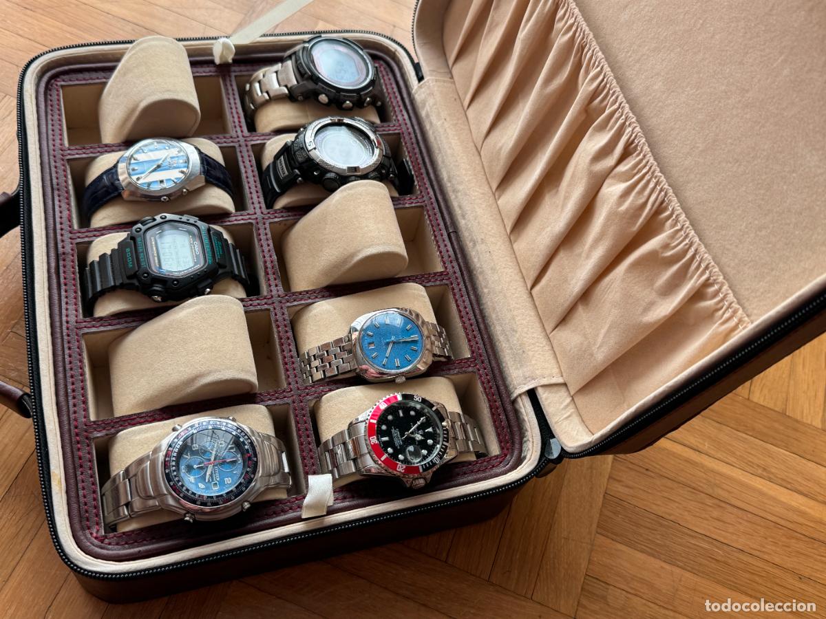 Herramientas de relojes: MALETIN PARA GUARDAR 10 RELOJES - Foto 6