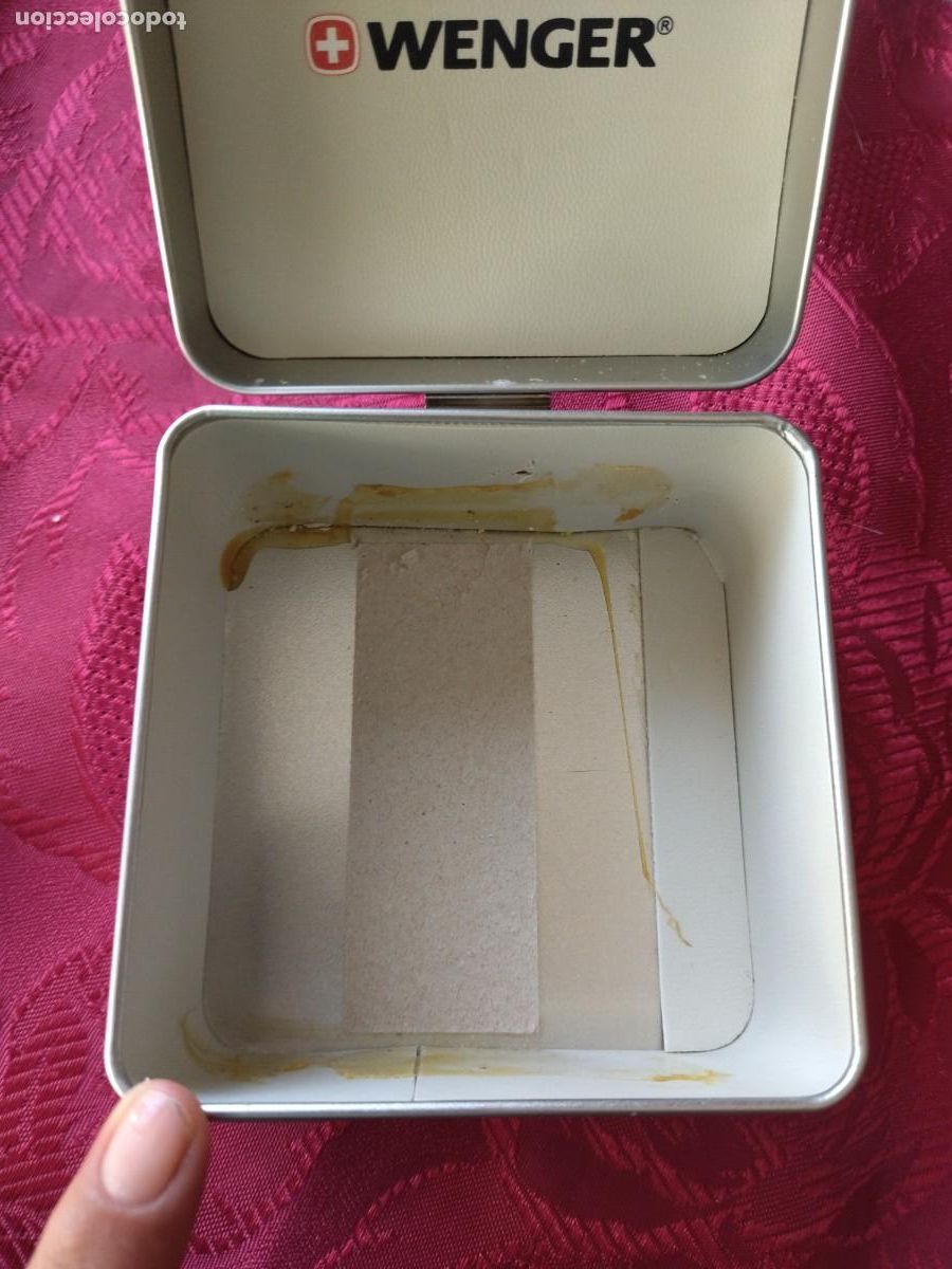 Herramientas de relojes: Caja de reloj Wenger, de metal. - Foto 3
