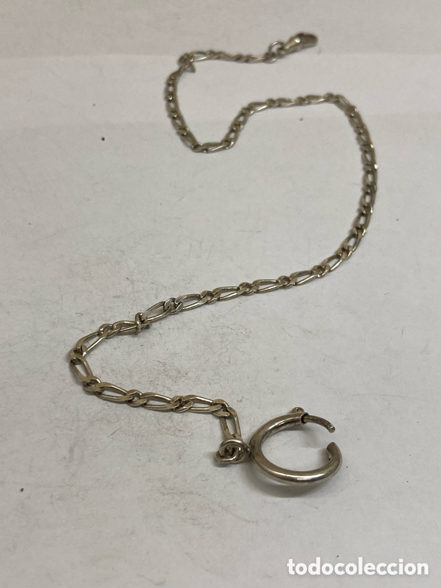 Herramientas de relojes: Leontina de plata antigua /le21 - Foto 1