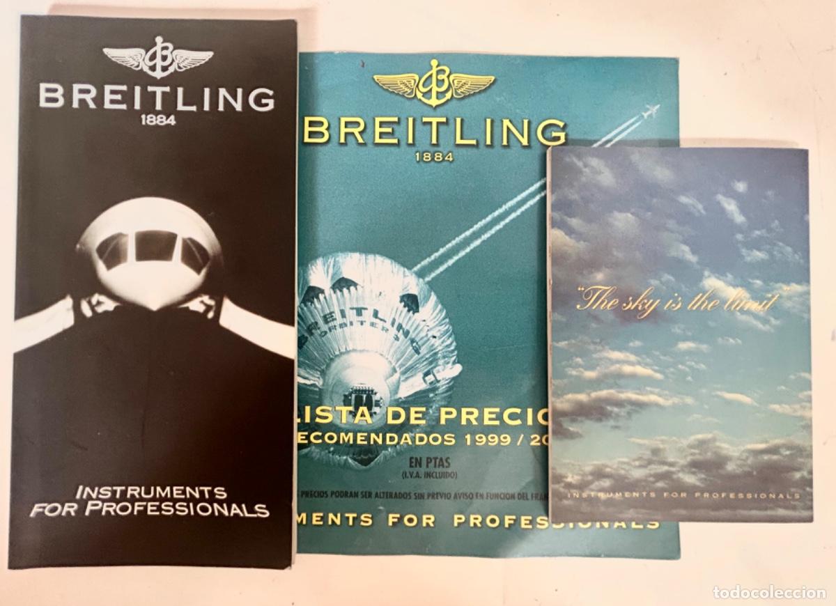 Herramientas de relojes: BREITLING CAT&Aacute;LOGO LISTA DE PRECIOS 1999/2000-RELOJ NAVITIMER - Foto 2