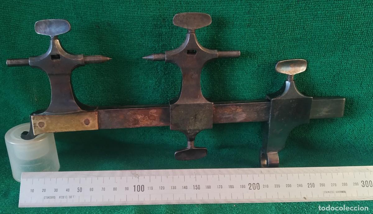 Herramientas de relojes: ANTIGUO TORNO DE RELOJERO. - Foto 3