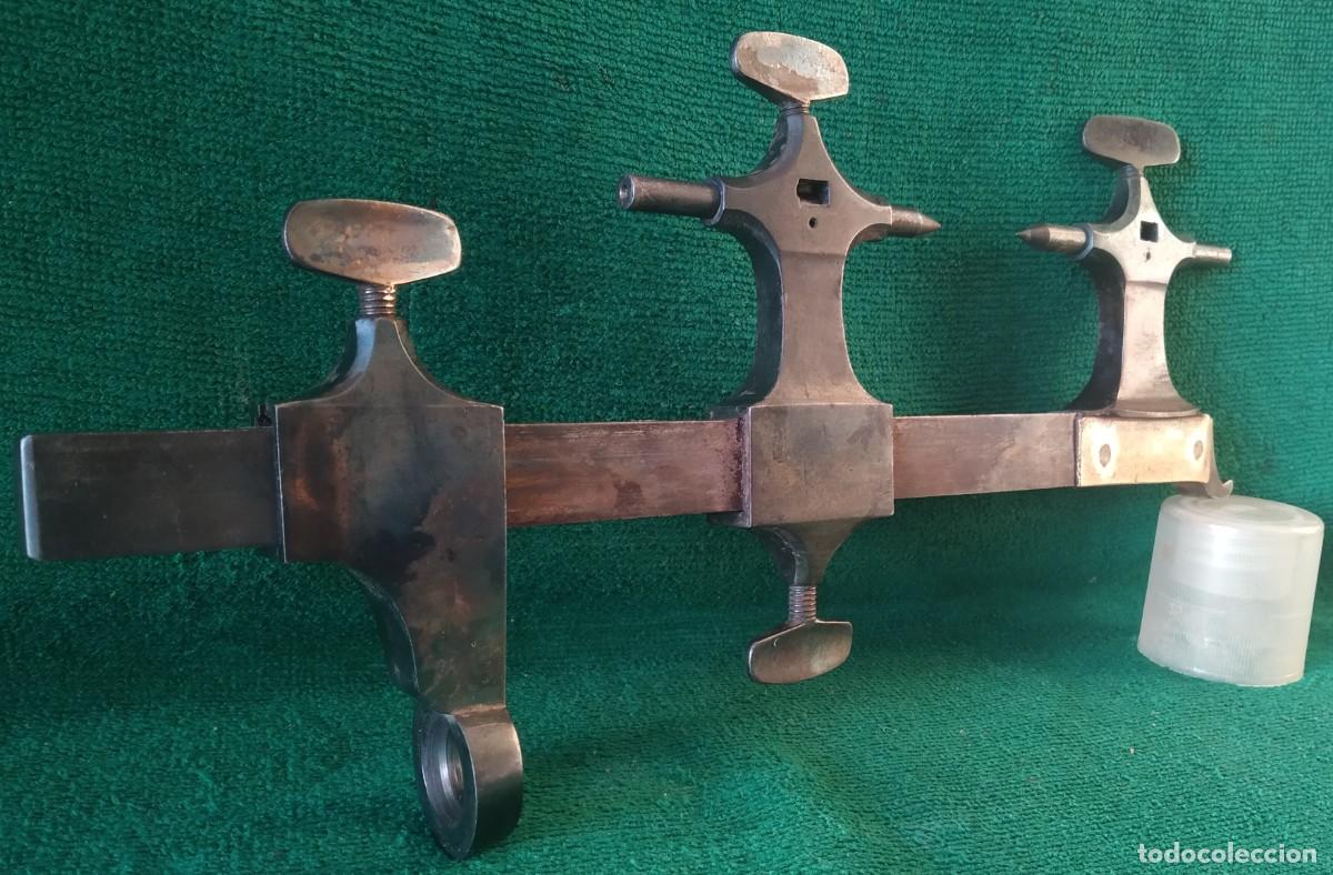 Herramientas de relojes: ANTIGUO TORNO DE RELOJERO. - Foto 5