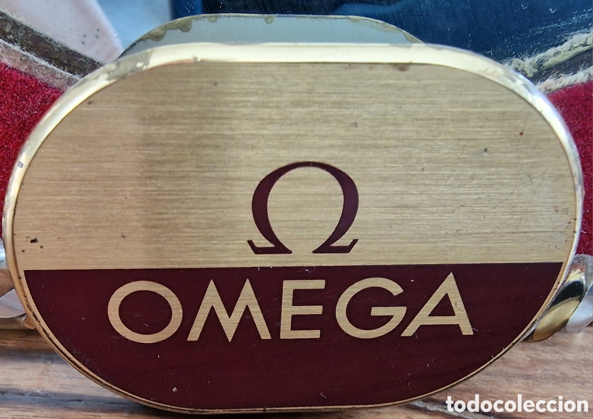 Herramientas de relojes: Espejo Omega Vintage de concesionario. - Foto 6
