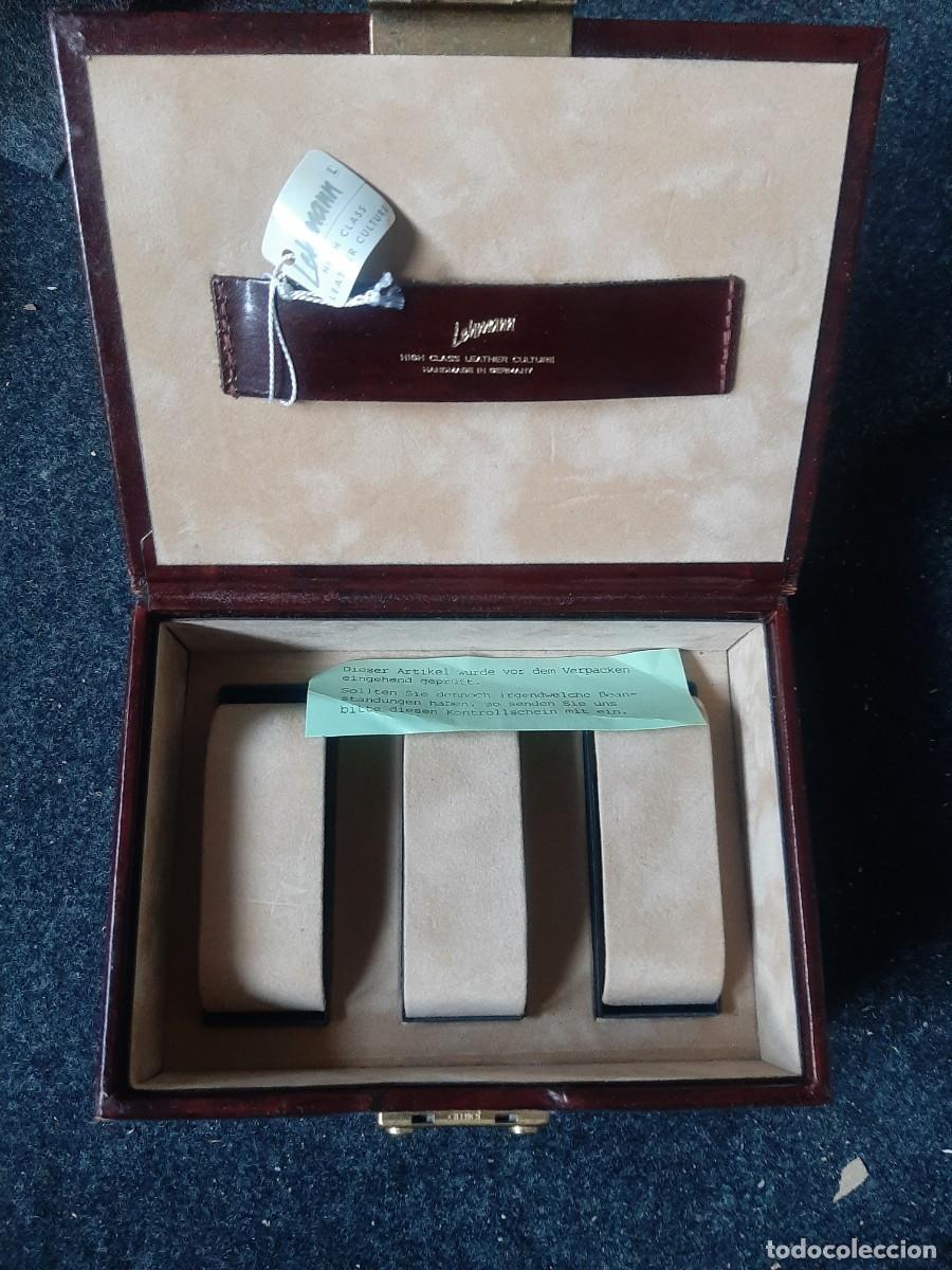 Herramientas de relojes: Caja piel para relojes lehmann - Foto 5