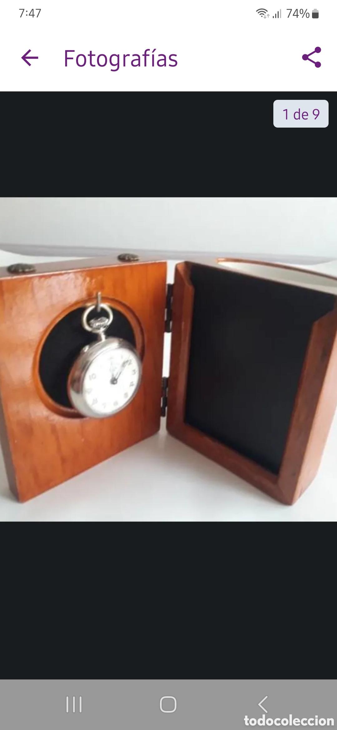 Herramientas de relojes: SOPORTE PARA RELOJ DE BOLSILLO ANTIGUO - Foto 1