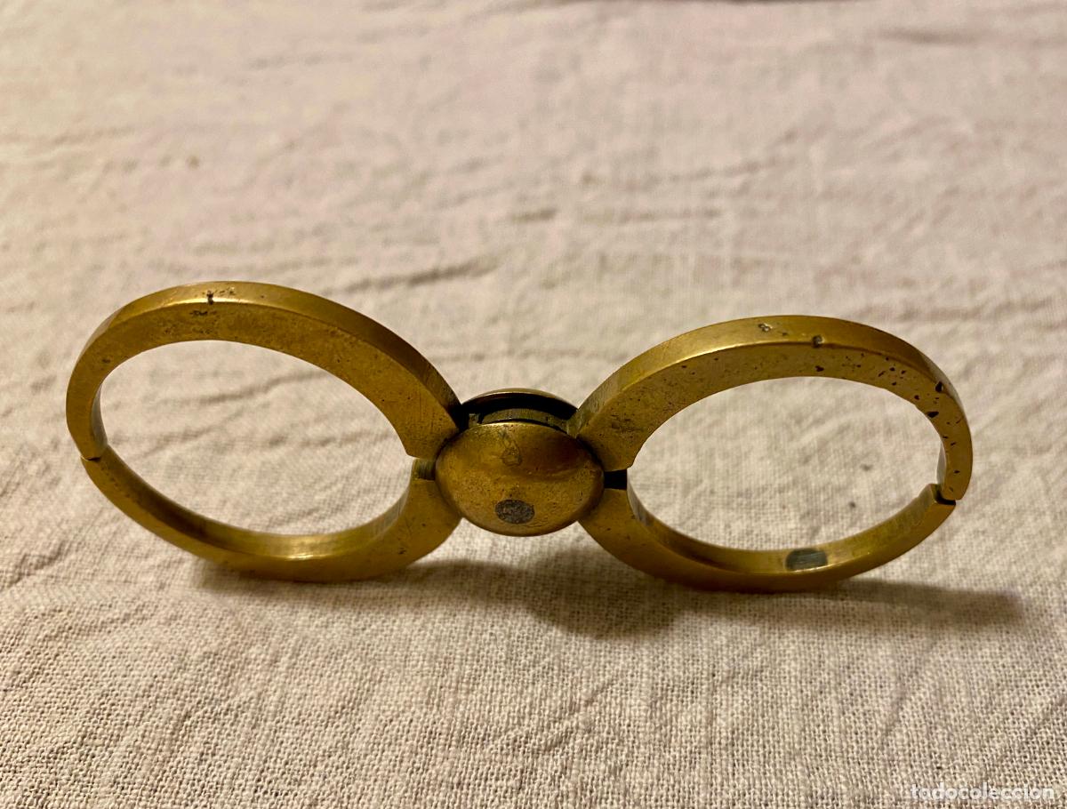 Herramientas de relojes: ANTIGUO COMP&Aacute;S CIRCULAR O DE OCHO DE RELOJERO - Foto 2