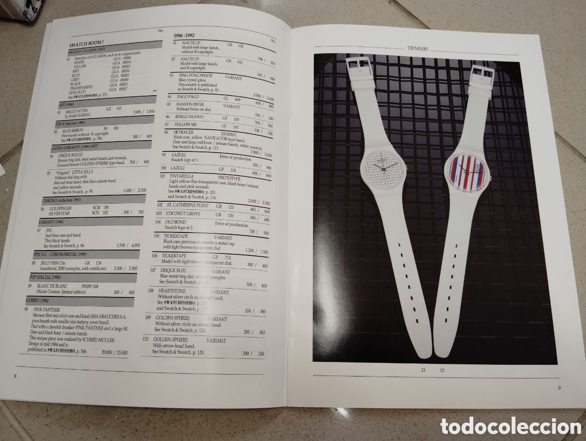 Herramientas de relojes: Surtido de cat&aacute;logos swatch 80s 90s - Foto 4
