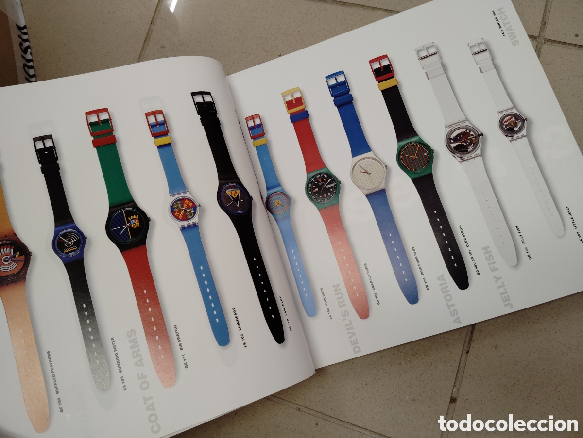 Herramientas de relojes: Surtido de cat&aacute;logos swatch 80s 90s - Foto 6