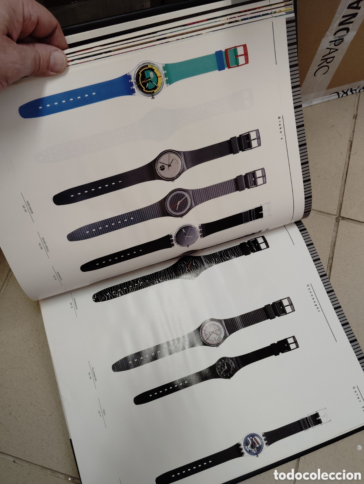 Herramientas de relojes: Surtido de cat&aacute;logos swatch 80s 90s - Foto 13