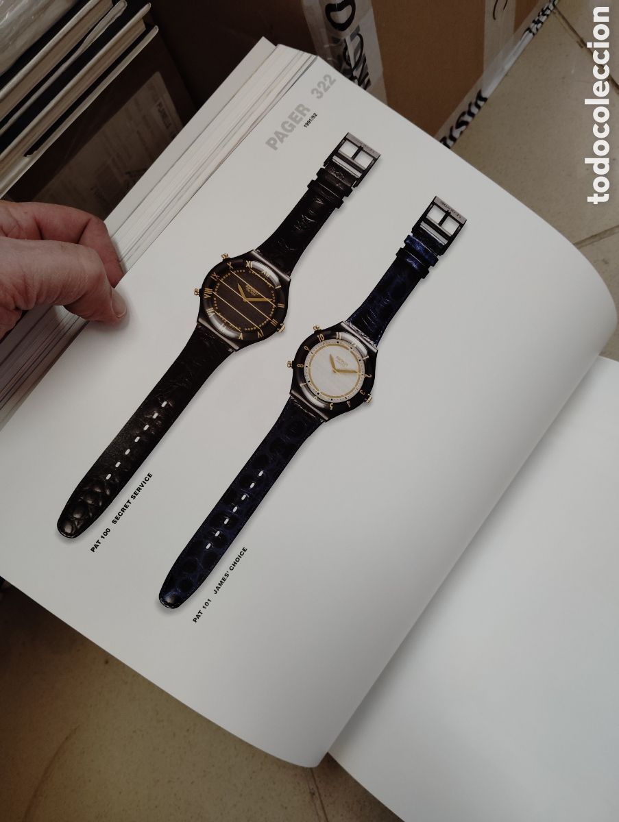 Herramientas de relojes: Surtido de cat&aacute;logos swatch 80s 90s - Foto 15