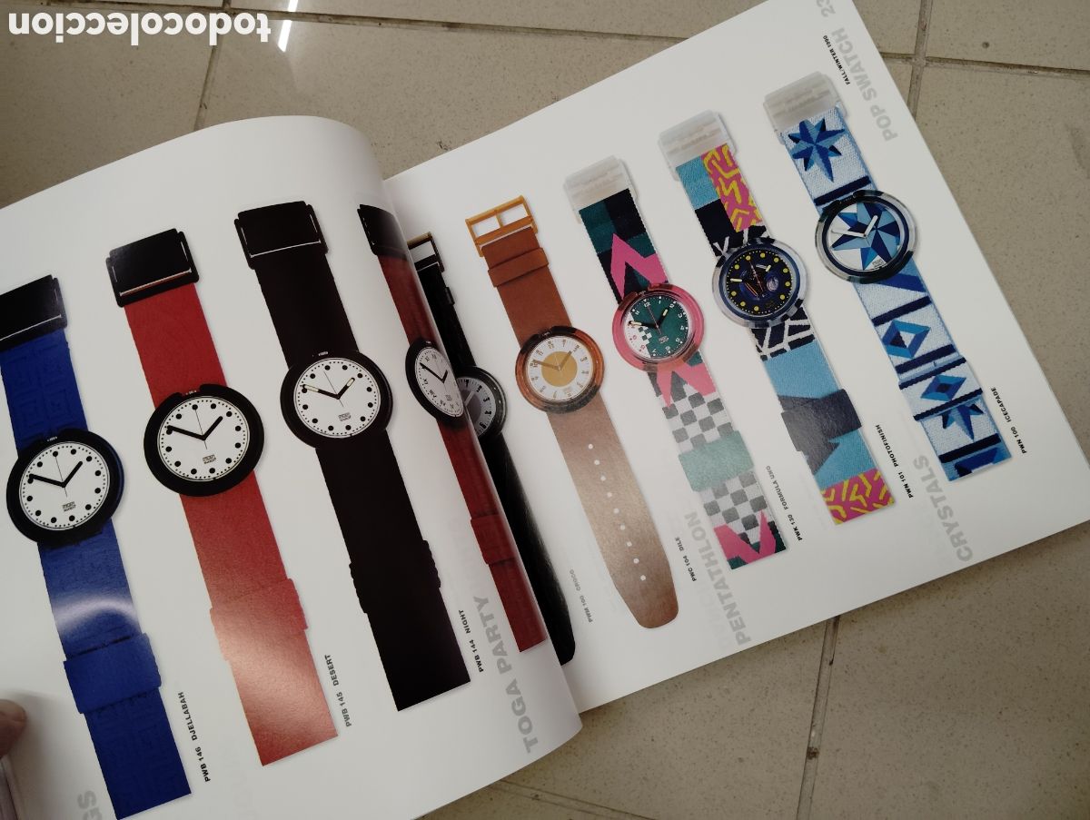 Herramientas de relojes: Surtido de cat&aacute;logos swatch 80s 90s - Foto 16