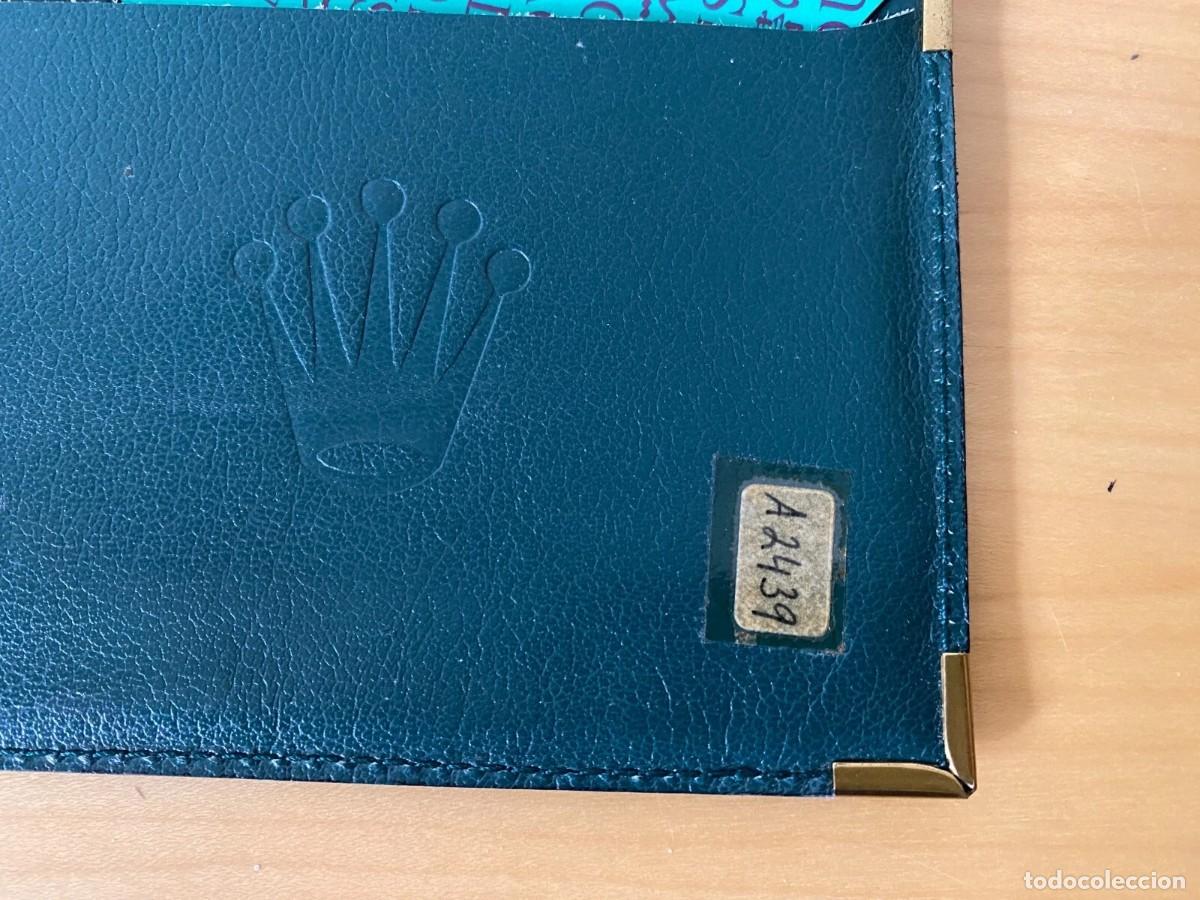 Herramientas de relojes: ROLEX Bloc de Notas - Con funda verde - 10 x 13 cm - Foto 4