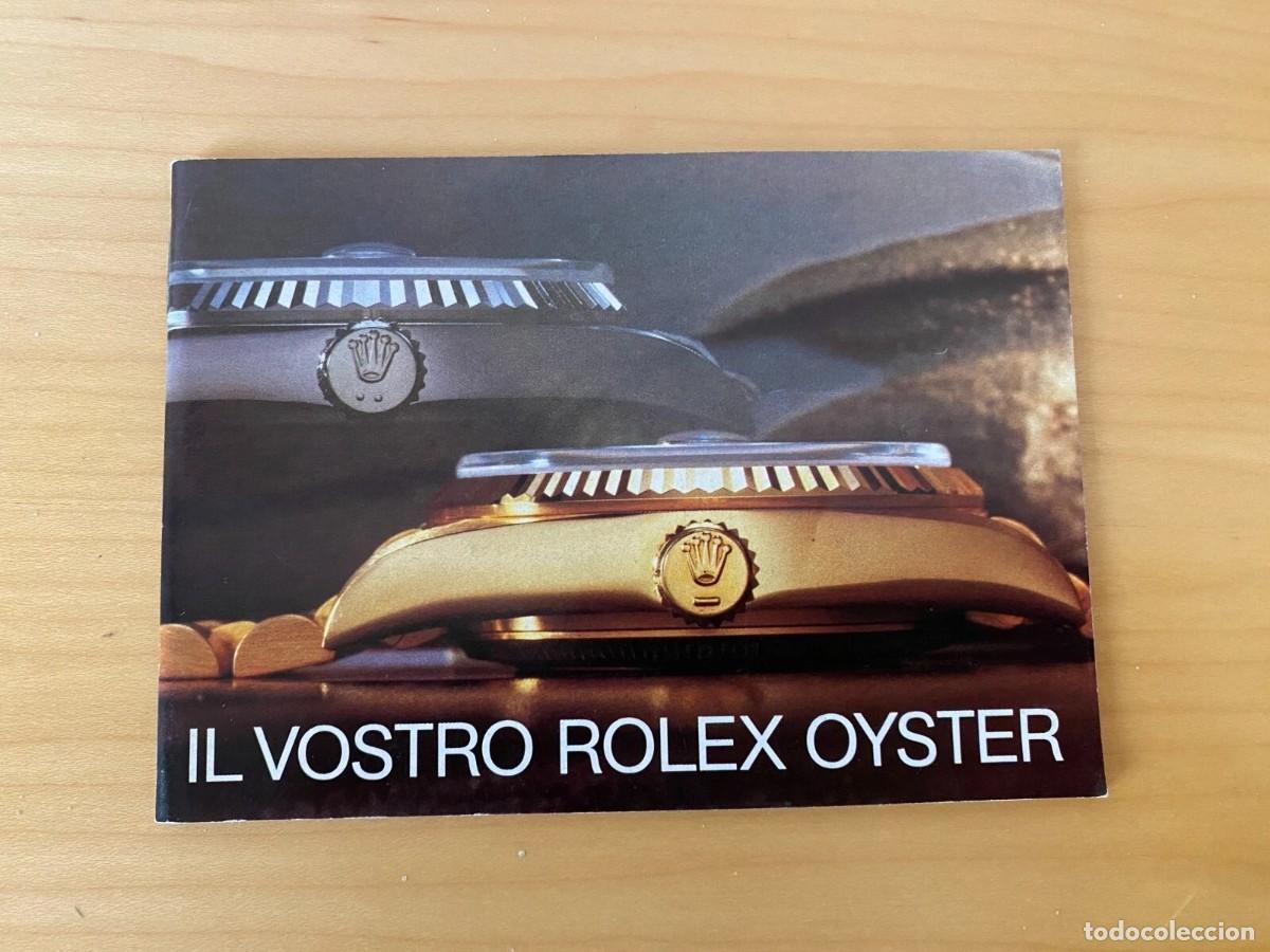 Herramientas de relojes: Booklet ROLEX Folleto - Il vostro Rolex OYSTER - 1984 - Italiano - 12&acute;5 x 9 cm