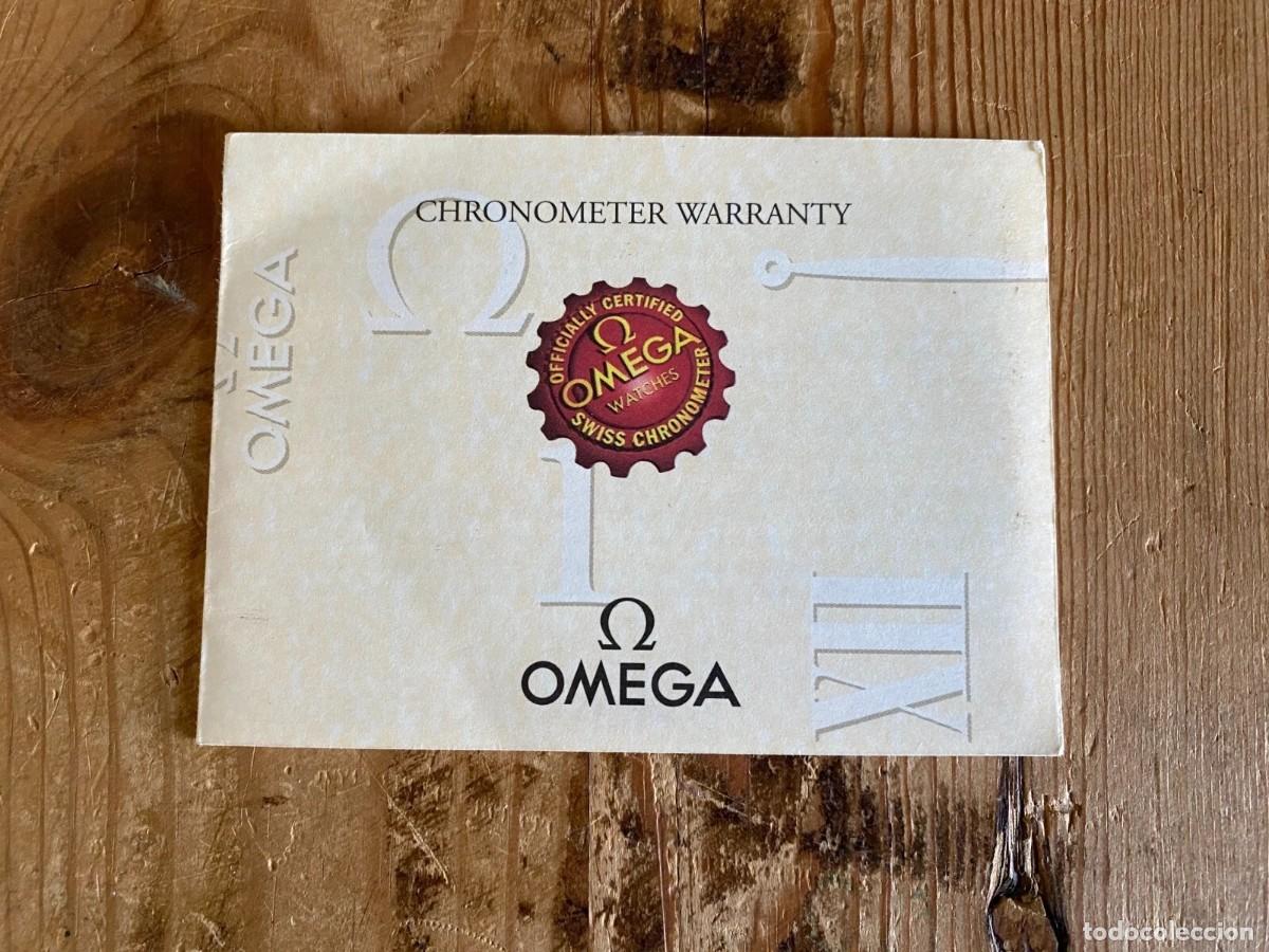 Herramientas de relojes: Used - Chronometer Attestation OMEGA Testimonio de Cron&oacute;metro - COSC