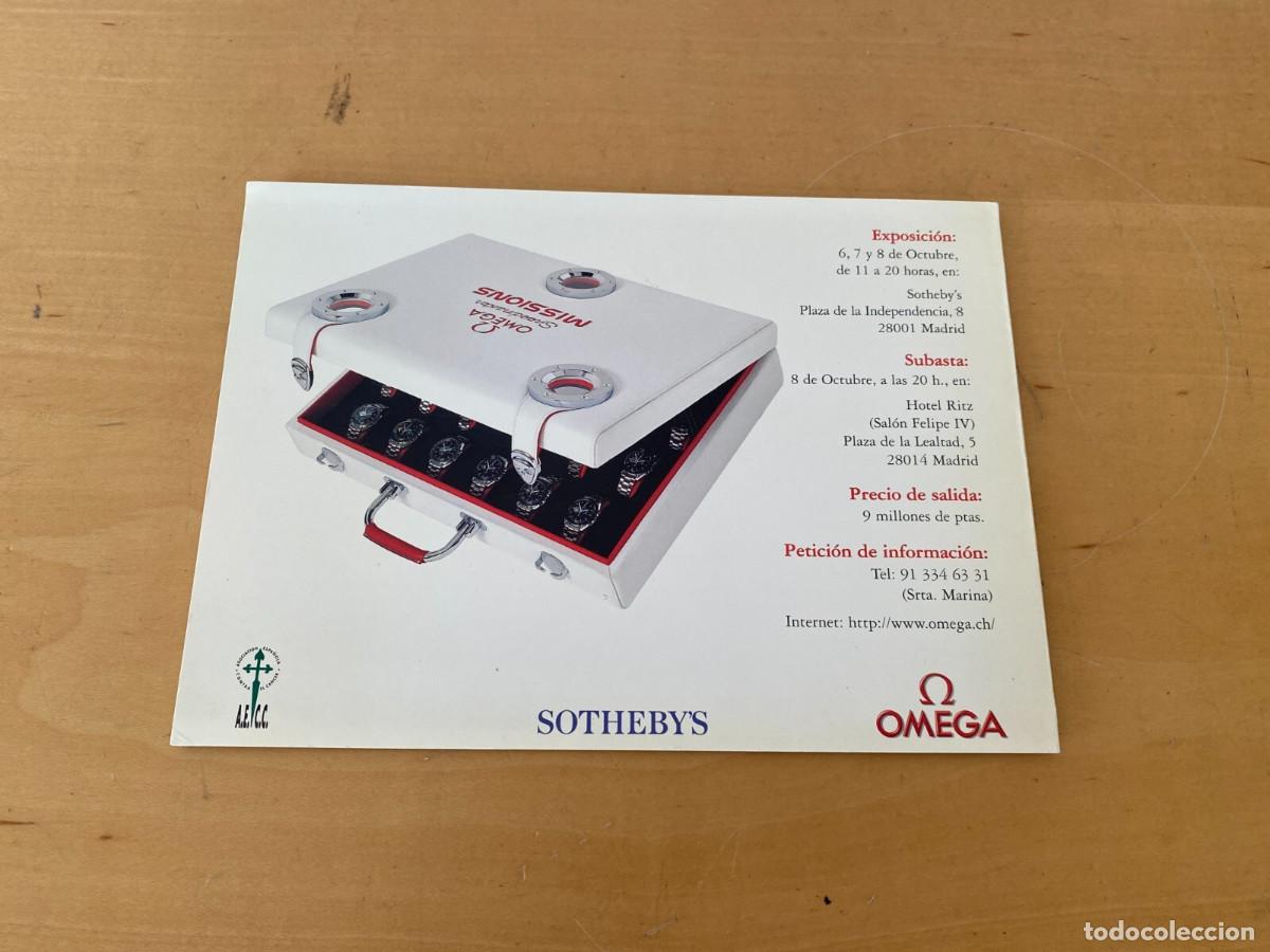 Herramientas de relojes: Omega - OMEGA Folleto - Sotheby's 1998 - SPPEDMASTER MISSIONS - Subasta ben&eacute;fica
