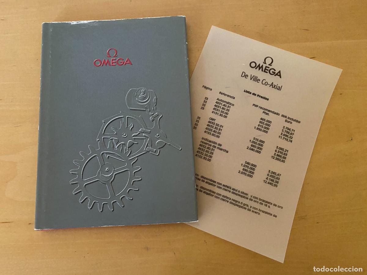 Herramientas de relojes: OMEGA Cat&aacute;logo Relojes con lista de precios - Colecci&oacute;n DE VILLE CO-AXIAL - 2001