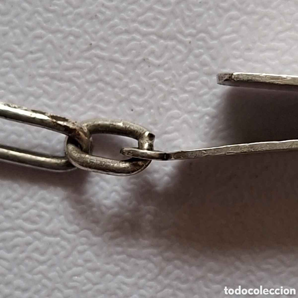 Herramientas de relojes: Leontina de plata de cintur&oacute;n. Peso 31 gramos. - Foto 7