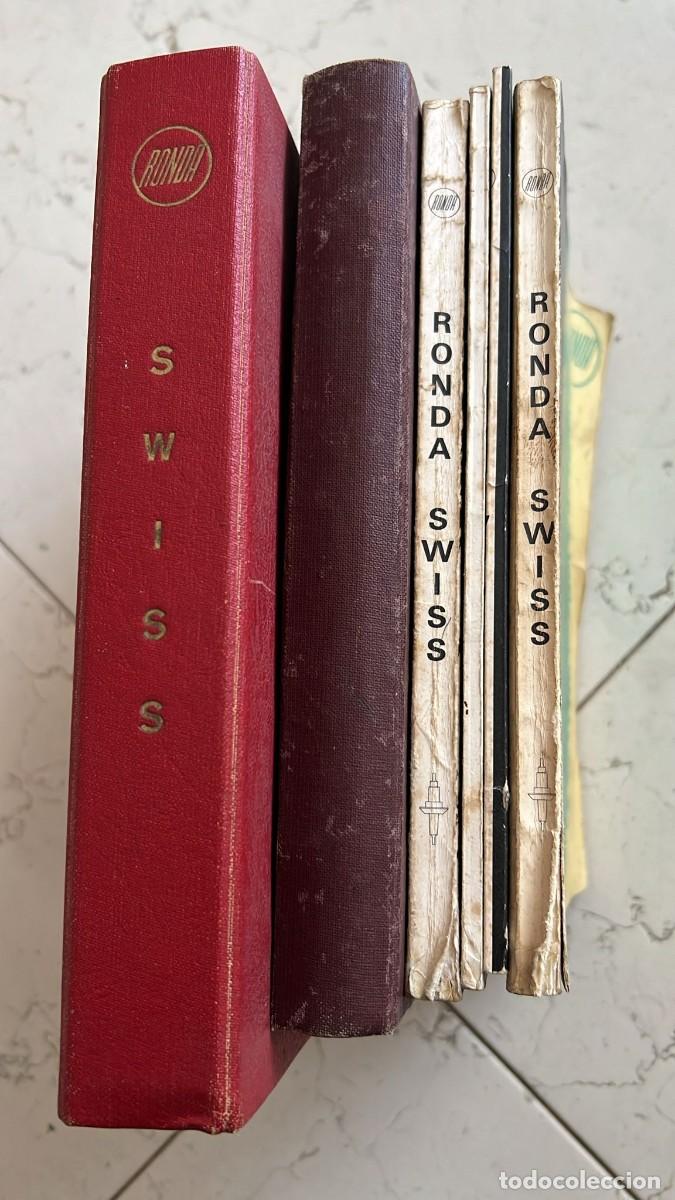 Herramientas de relojes: LOte de Catalogos de Relojero Ronda y un libro sobre relojes ver fotos